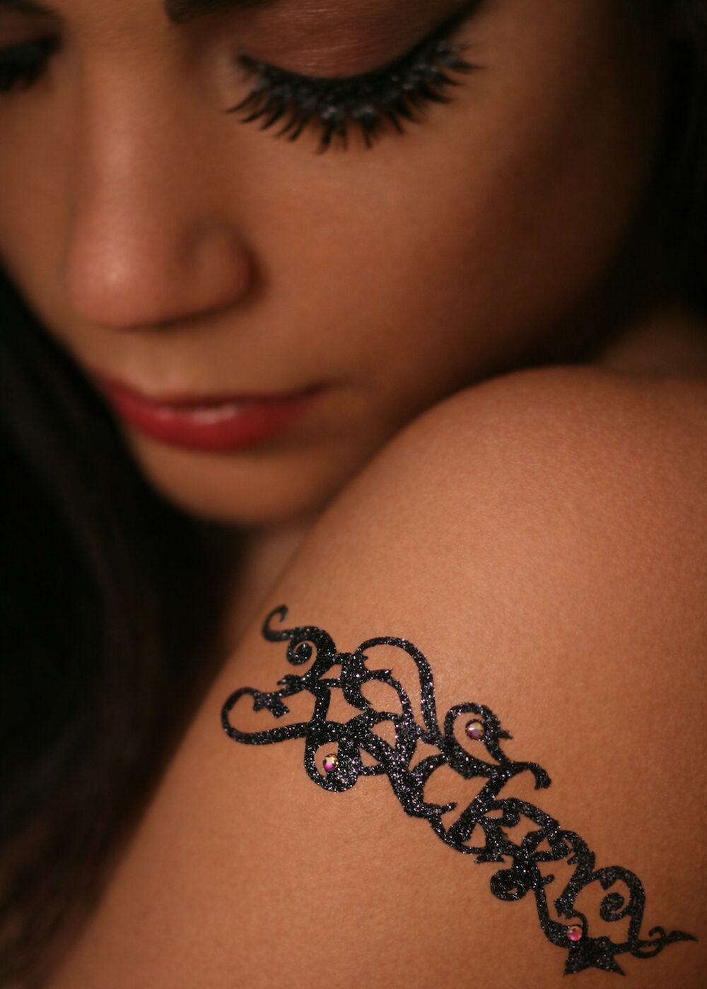 Tattoo Black Glitter Rocker