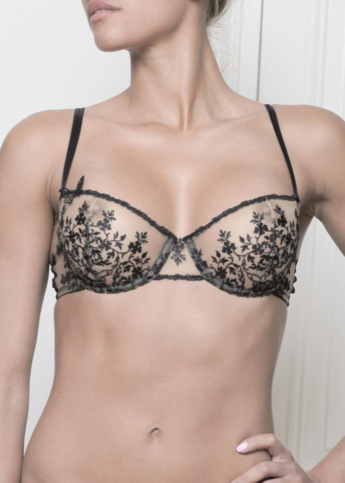 soutien gorge corbeille noir joy effet tattoo