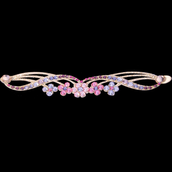 bijoux de peau roses fleurs Bracelet Adhésif Strassé Violetta rose