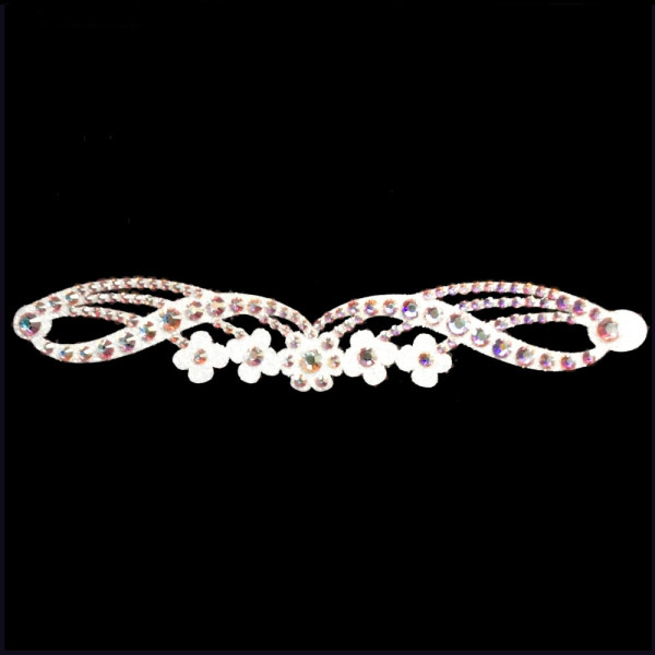 bijoux tattoo strass violetta blanc