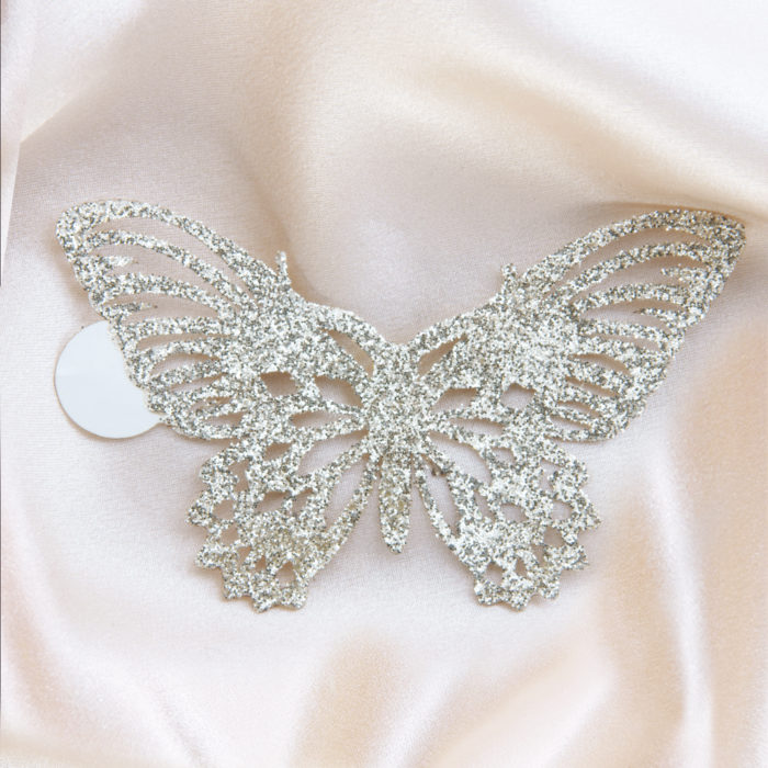 bijoux de peau dorés Papillon Adhésif Strass Zéphyr