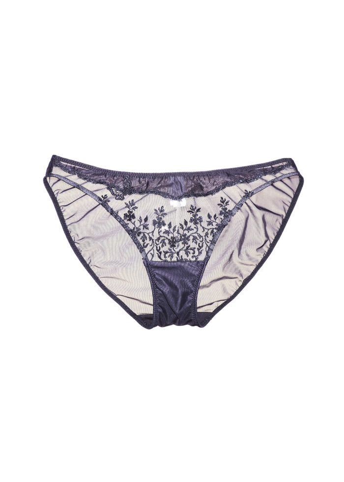 Lingerie de Luxe slip broderie effet tattoo