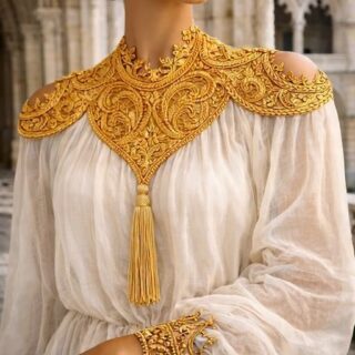 Enjoy a sneak peek of the “Beach Dresses” summer collection. "Manuela", the inspiration behind “Manuelin Architecture.”
Silk embroidery on Indian cotton voile, light and breathable for warm summer days in Portugal.
A tribute to my ancestor João de Castilho, the architect who excelled in the Manueline style and helped build the Jerónimos Monastery in Lisbon.
#summerdress #vogue #fashion #eveningdress