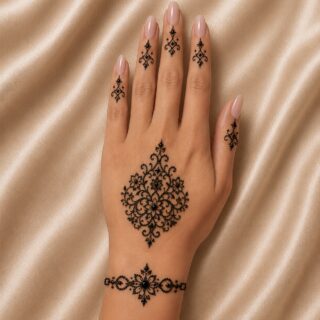 Discover the brand-new Indy Hand Kit, an exquisite set including a bracelet, a hand centerpiece, and five finger pieces, all beautifully presented in a luxurious wedding gift box.

Available in the four signature Precious Colors by Ines de Castilho Paris, this design is inspired by the timeless elegance of traditional Indian artistry.

https://www.inesdecastilho.fr/shop/bijoux-de-peau/coffrets-mariage/coffret-mariage-indy-hand-kit-copie/

#SkinJewellery #InesDeCastilho #SkinJewelry #WeddingJewelrySets #BridalAccessories #BridalJewelry #LuxuryWedding #TemporaryJewelry #BodyJewelry #IndianInspired #BridalBeauty #WeddingStyle #LuxuryAccessories