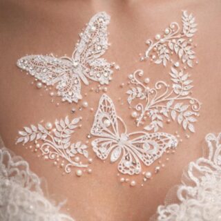 COFFRET BIJOUX D'AMOUR - Un ensemble pour le décolleté ou le dos, mariage somptueux. #bijouxdepeau #bijoudepeau #bijou #bijouxfantaisie #fashion #inesdecastilho