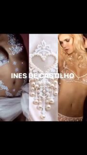 Les bijoux de peau Mariage - perles et strass INES DE CASTILHO PARIS #bijouxdepeaux #bijouxdepeau #bijouxdepeaumariage #bijouxdepeauéphémères #bijouxdepeauxéphémères